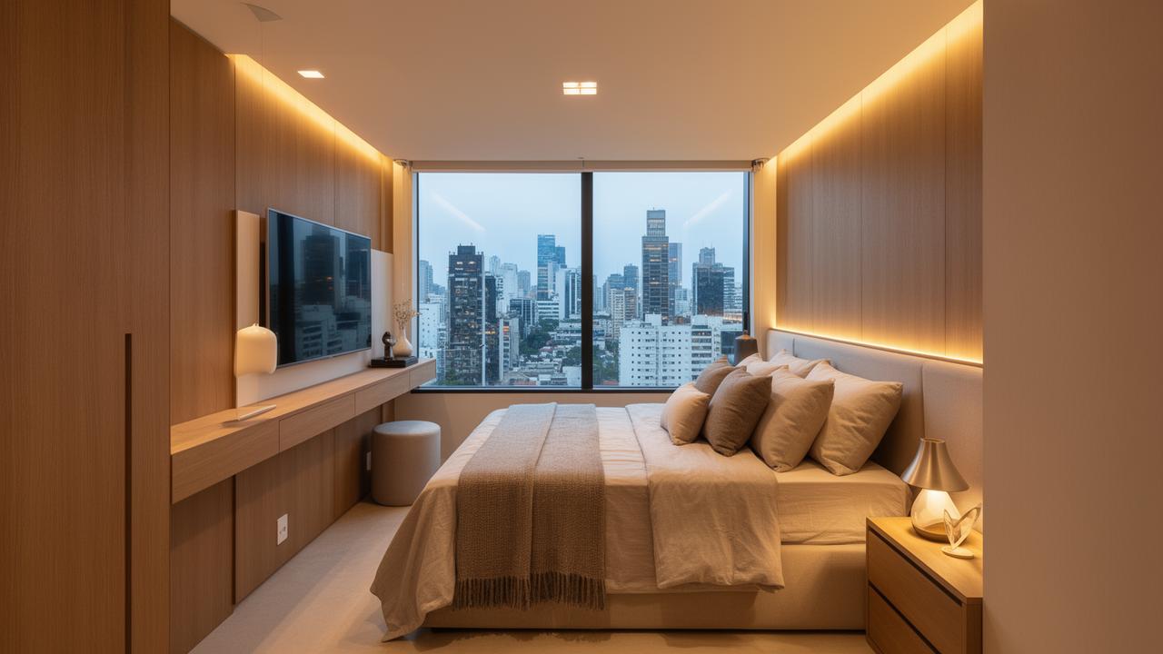 Studio moderno para short stay em São Paulo